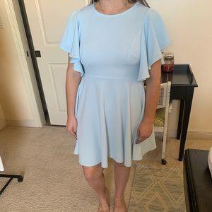 Blue Mini Skater Dress
